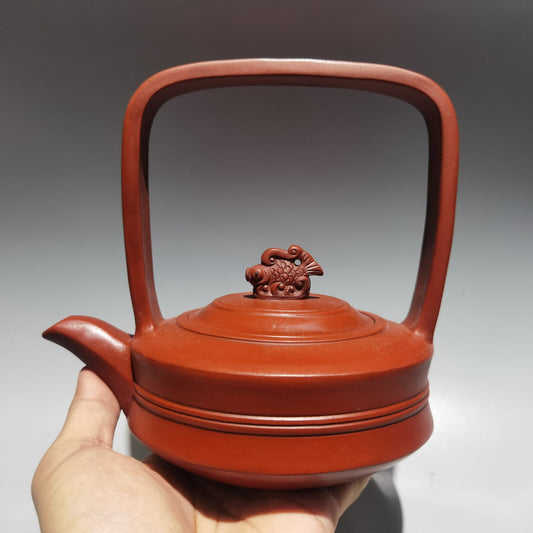 Chinese Yixing Purple Clay Teapot Tea Set Pot Zisha Ceramic Cute Decor Figurine