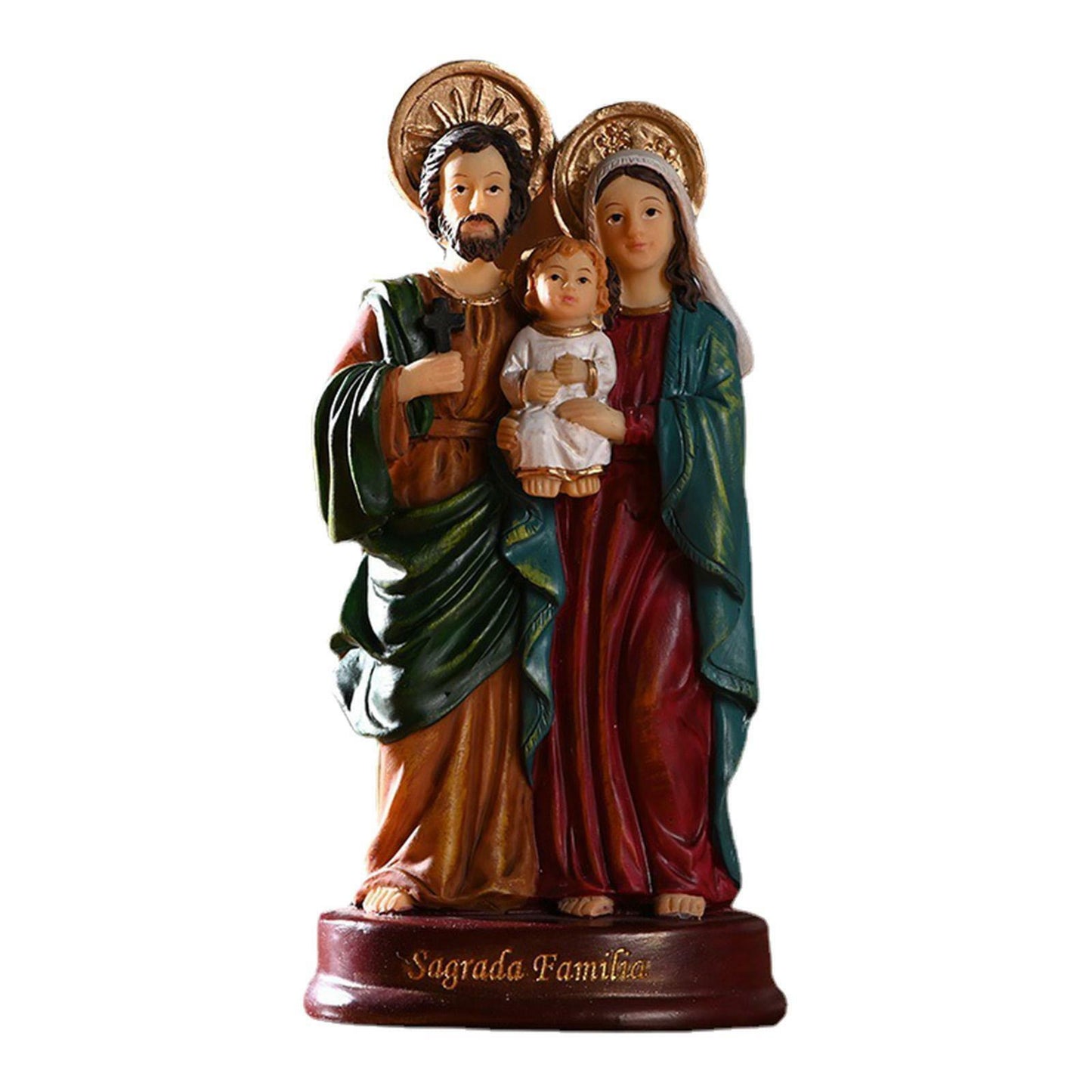 Holy Family Jesus Mary Joseph Statue Figurine Catholic Decoration Ornament