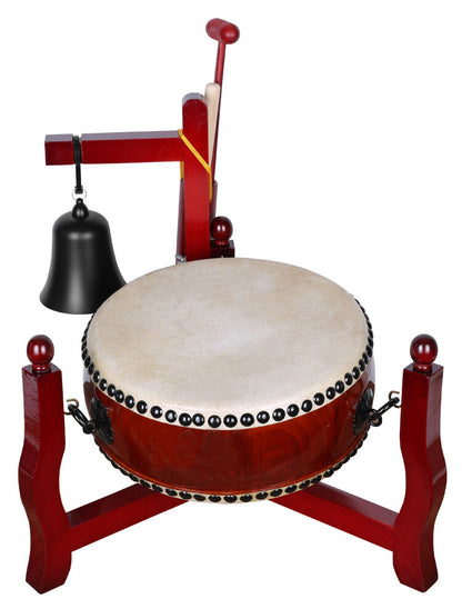 9.5inch Taiwan Buddhist Drum Japanese Drum Buddhist Sound Instrument Collectible