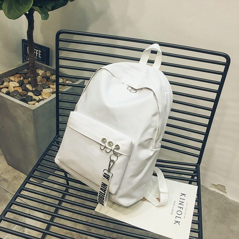 Girl's Polyester Women Backpack Campus School Bag Lady College Rucksack Knapsack