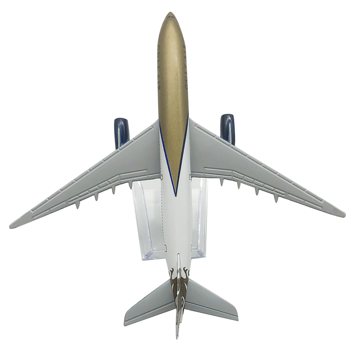 1:400 Scale 16cm GULF A330 Airplane Model W/ Base Alloy Aircraft Plane Souvenir
