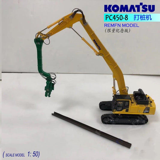 1:50 PC450LC-8 Excavator Contruct Piling Machine Metal Equipment Diecast Model