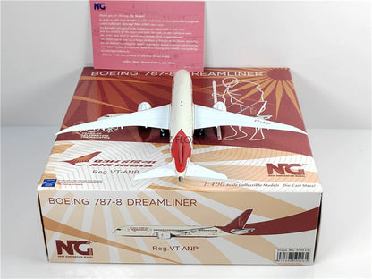 NG Models AIR INDIA for Boeing B787-8 DREAMLINER VT-ANP 1:400 Aircraft Pre-built