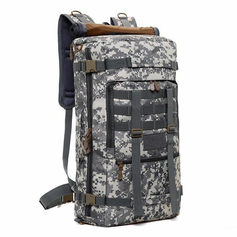 Outdoor Tactical Backpack 50L Large Bag Multifunction Trekking Hunting Hiking