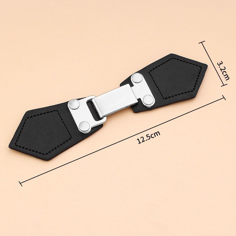 Women Belt Buckle Metal Coat Windbreaker Cardigan Jacket Leather Hook Decoration