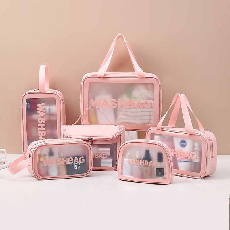 Transparent PVC Storage Bags Travel Organizer Makeup Bag Cosmetic Case Toiletry