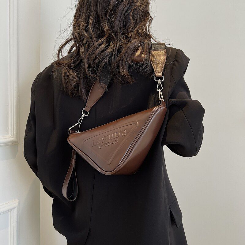 Luxury Messenger Shoulder Bag Synthetic Leather Handbag Nylon Messenger Purses