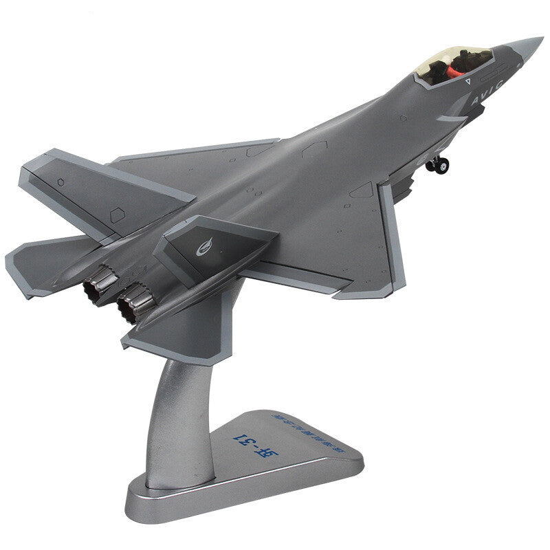 TEERBO China J-31 Zhuhai Air Show Version 1/48 diecast plane model aircraft