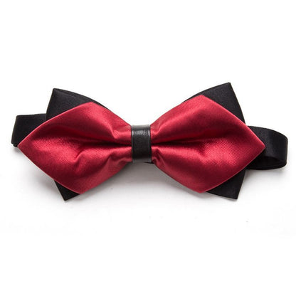 Men Ties Solid Fashion Butterfly Party Wedding Black Red Boys Girl Formal Bowtie