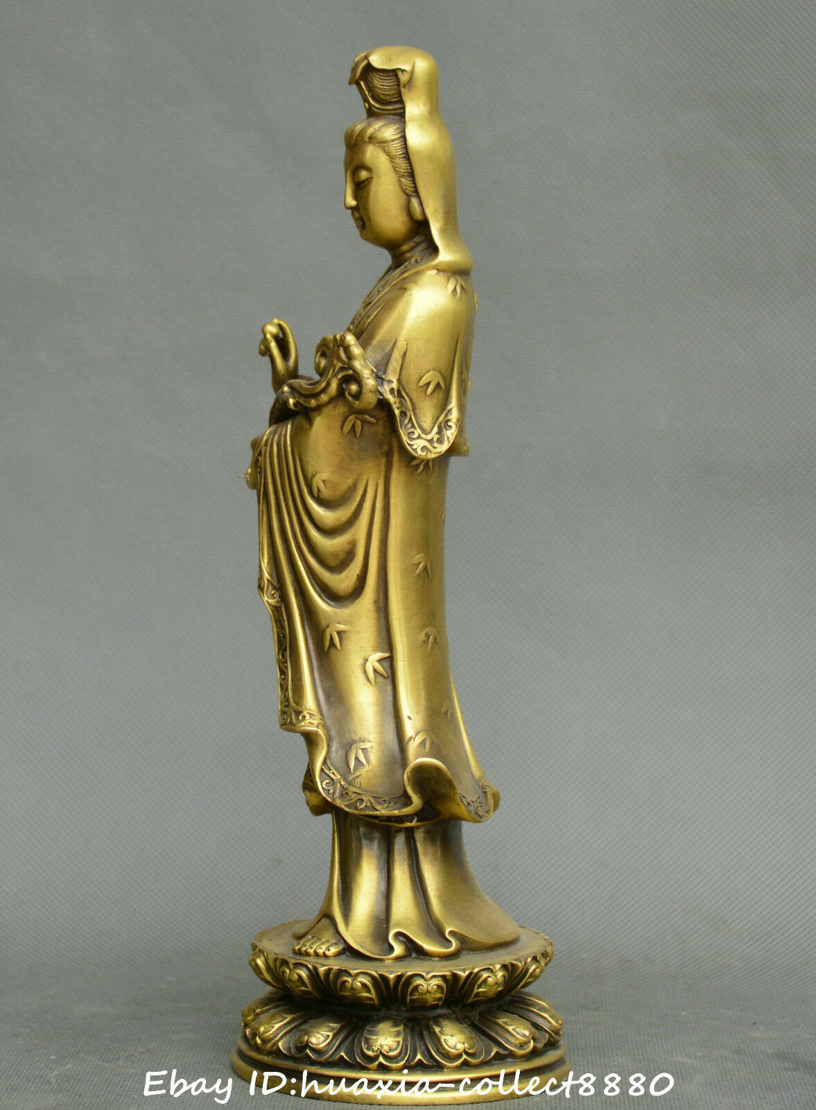 Chinese Tibet Buddhism Old Bronze Ruyi Guanyin Kwan-yin Avalokitesvara Statue