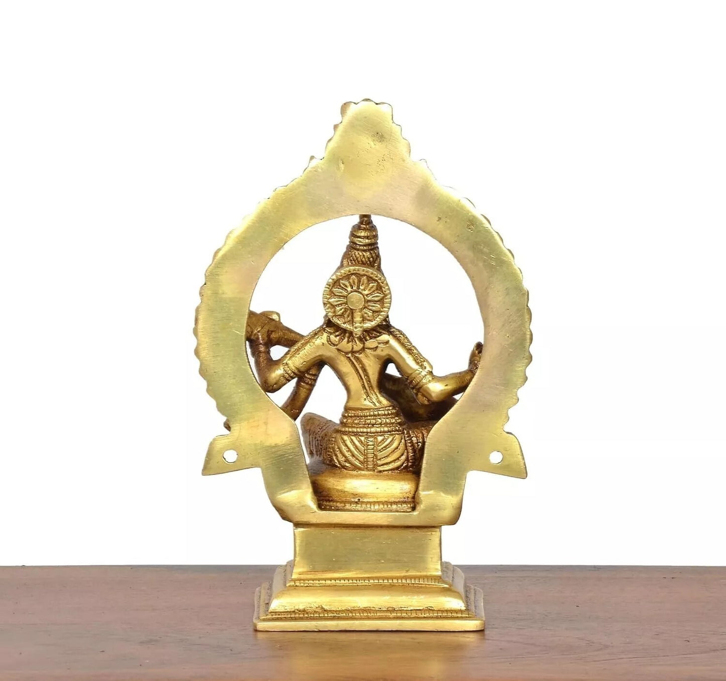 Brass Hindu Goddess of Knowledge Saraswati Idol Statue Figurine Sculpture