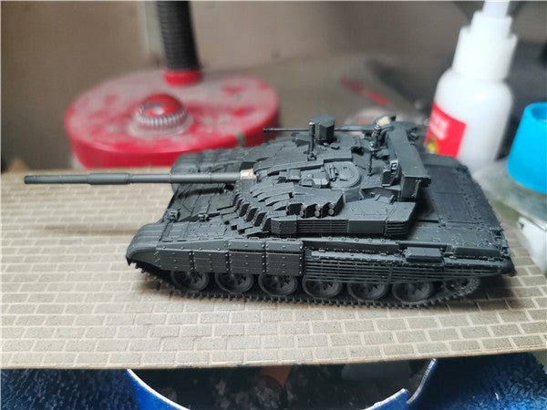 3D Printed 1/72 Ukrainian T72M2 Tank Finished Product