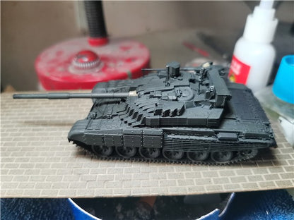 3D Printed 1/72 Ukrainian T72M2 Tank Finished Product