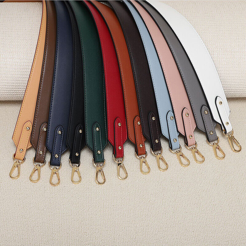 PU Leather Replacement Belt Bucket Bag Shoulder Strap Solid Color Bag Belt ⌒