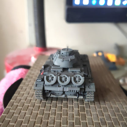 3D Printed 1/72 Germany Late-Stage Tank No. 3F Finished Product