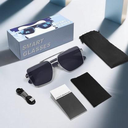 New fashion Bluetooth audio smart glasses Sunglasses Open earbuds 2 speakers