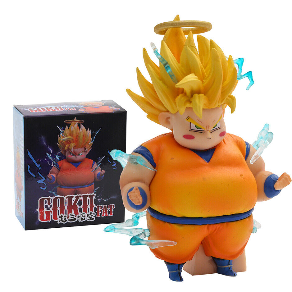 Dragon Ball Super Saiyan Son Goku Vegeta PVC Action Figure Model Toy Fat Version