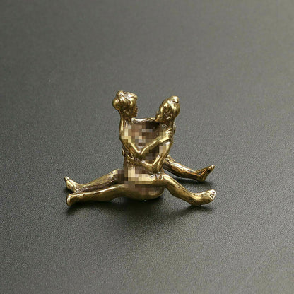 Chinese brass tradition not antique art mini 5 statue collectable gift