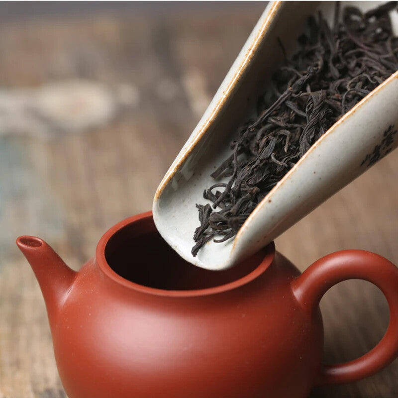 Chinese Calligraphy Tea Spoon Pottery Cha Ze Tea Set Accessories Tea Ceremony