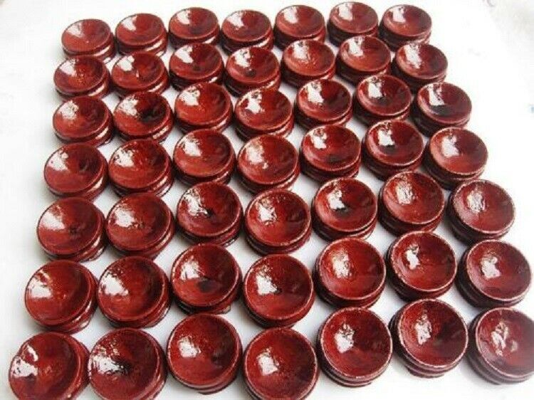 150g 50pcs wooden Stand Small Pedestal Holding CRYSTAL Sphere 28mm/WholesaleAA
