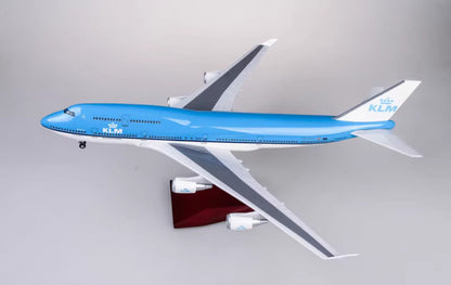 1:150 47CM KLM BOEING 747-400 Aeroplane Landing Gear Resin Aircraft Plane Model