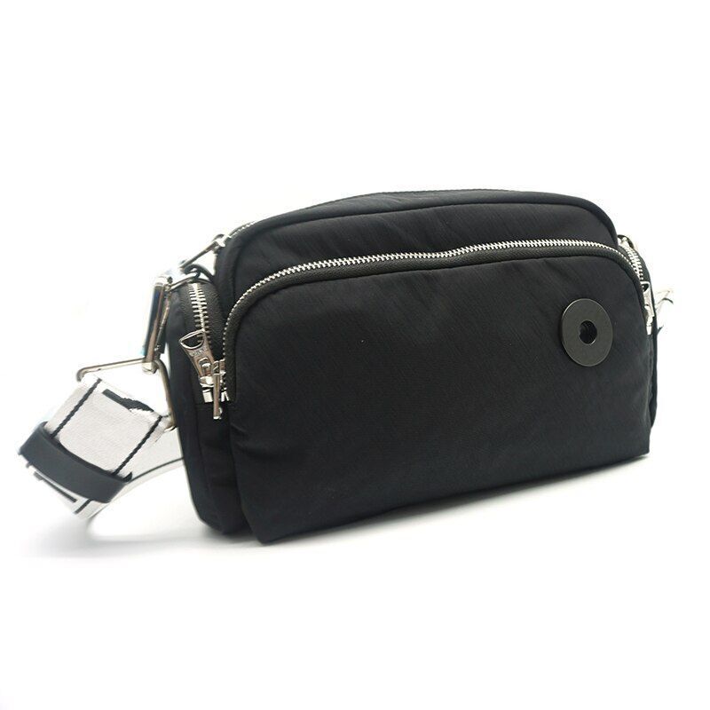Nylon Medium Size Messenger Bag Fashion Shoulder Bag Purse Grey/Blue/Black/White