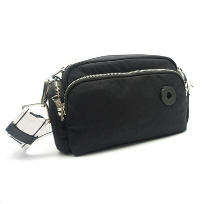 Nylon Medium Size Messenger Bag Fashion Shoulder Bag Purse Grey/Blue/Black/White