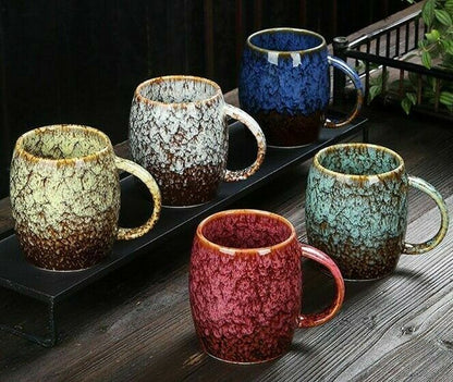 Creative Mugs 400ml Large Capacity Ceramic Coffee Tea Cups Couple Japanese-Style