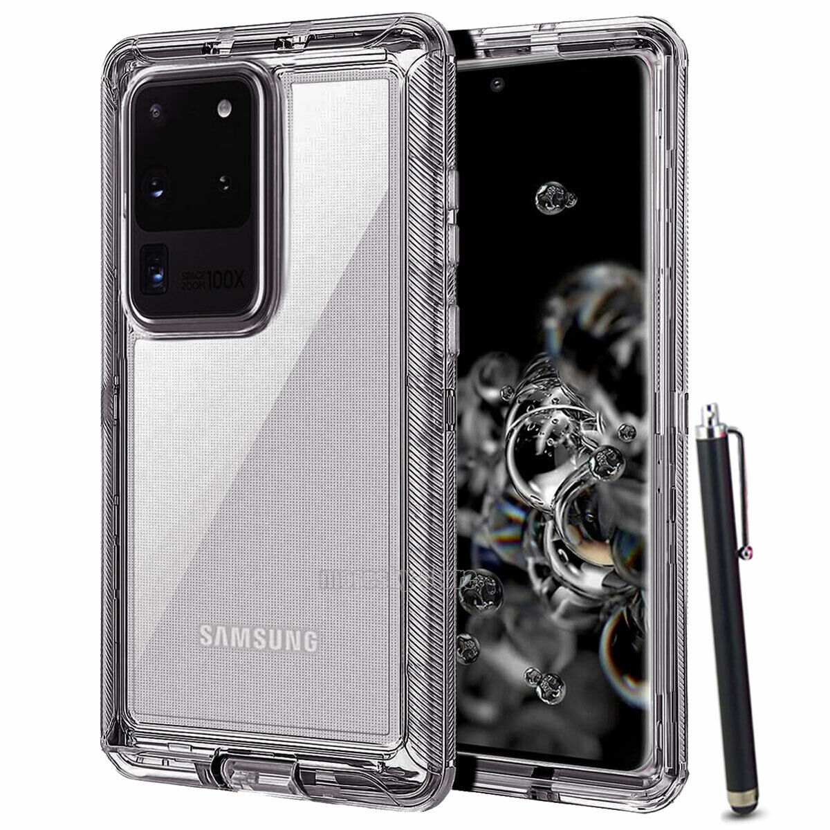 Case For Samsung Galaxy S20 Plus Ultra 5G, Clear Rugged Heavy Duty Phone Cover