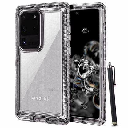 Case For Samsung Galaxy S20 Plus Ultra 5G, Clear Rugged Heavy Duty Phone Cover