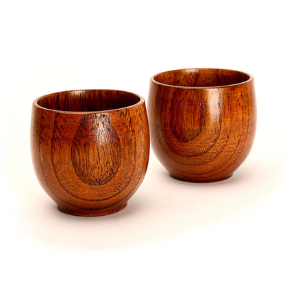 Wooden Coffee Tea Beer Juice Handmade Milk Water Mug Primitive Natural Cup Wood