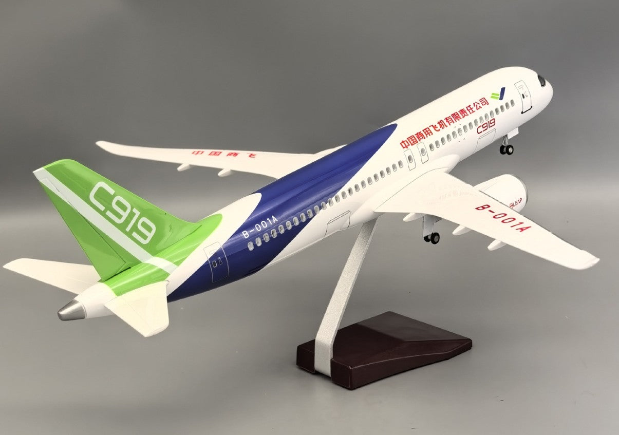 47CM 1:82 CHINA COMAC C919 Passenger Airplane Landing Gear Resin Aircraft Model