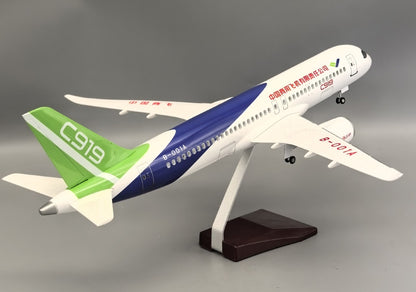 47CM 1:82 CHINA COMAC C919 Passenger Airplane Landing Gear Resin Aircraft Model