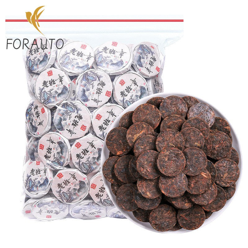500G Yunnan Old Ban Zhang Laopu Er Tea Branch Tea Ancient Tree Tea Cake -