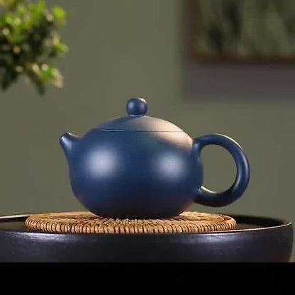 6oz Handmade Tea Pot Ball Shaped Infuser Holes Water Lock Yixing Zisha Xishi Pot
