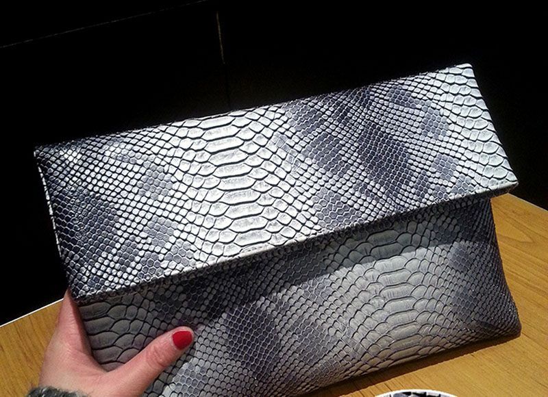 Snake Pattern Leather Crossbody Bag For Women Messenger Bag Shoulder Bag Handbag