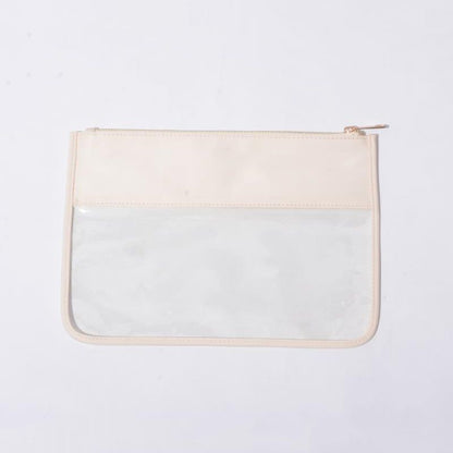 Transparent PVC Cosmetic Bag Clear Travel Make up Bag Pouch Snacks Bag Organizer