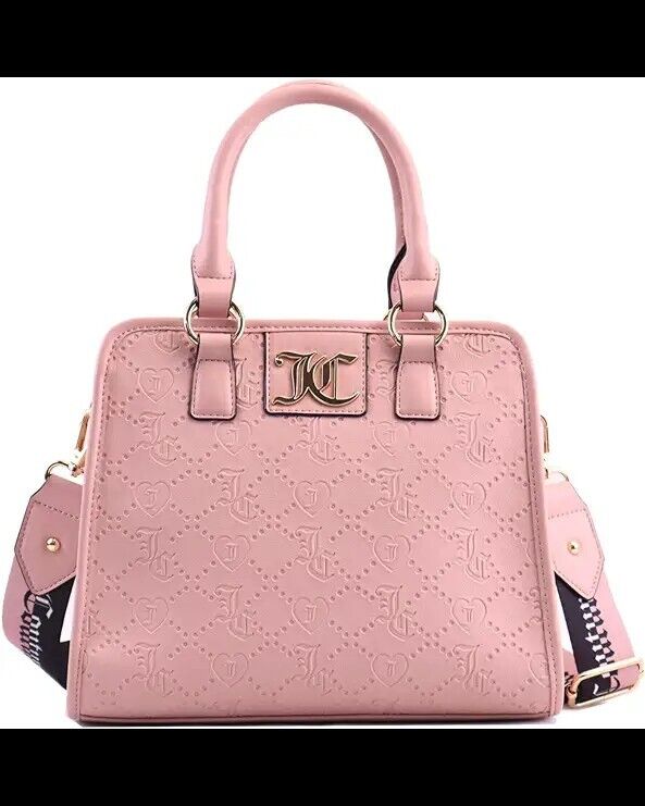 NEW! Juicy Couture Women's Charm I'm Sure Satchel Bag Dusty Blush Ideal Gift