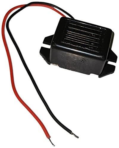 3 Pack 85dB Buzzer 3-6V DC with Wire Leads, 1.31" x 0.70" x 0.60", Black