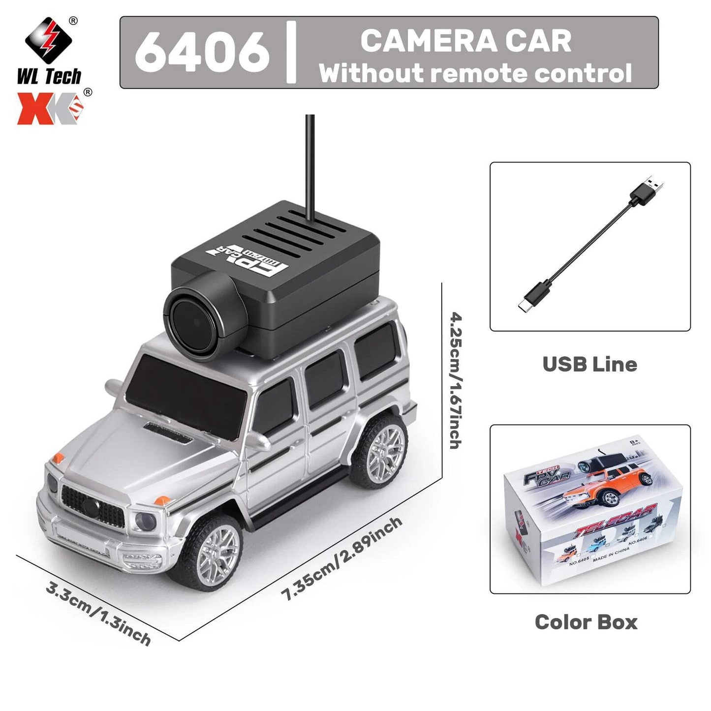 Mini RC Car – 720P FPV Camera Remote Racing Vehicle