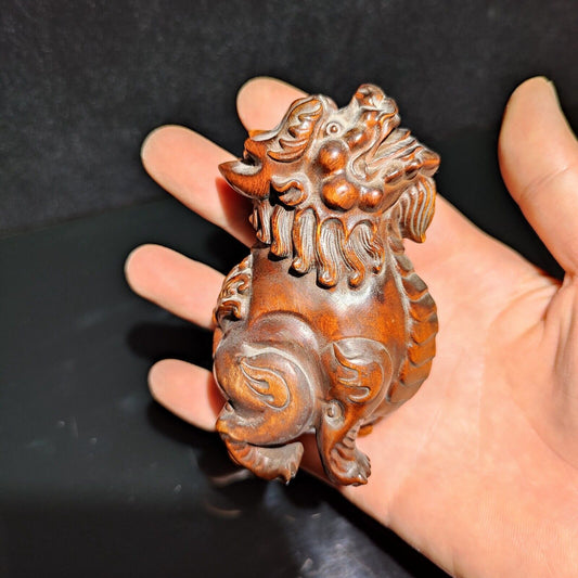 vintage wood carving Home Craft wooden decor decorative Carved dragon statue art