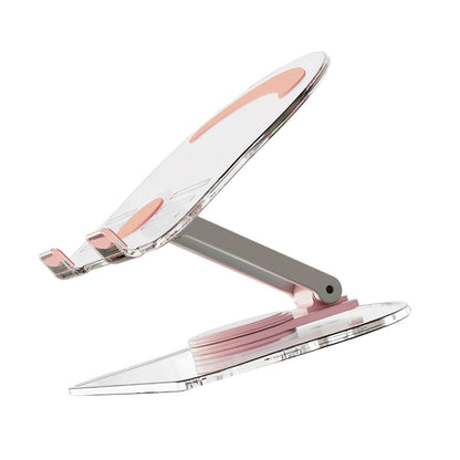 Acrylic Tablet Stand Desktop Foldable Holder 360° Rotation Base Clear Bracket mq