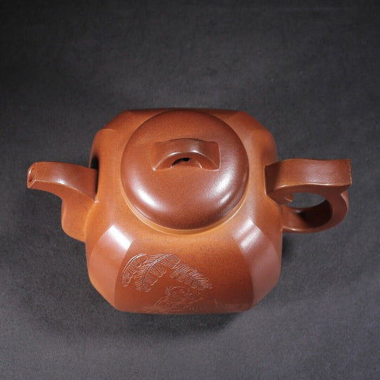 Vintage Chinese Yixing Purple Clay Teapot Zisha Ceremony Ceramic Figure Teaware