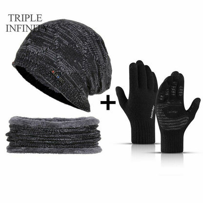Winter Hat Beanies Knitted Warm Suit Skiing Cycling Beanie Soft Bonnet Baggy Cap