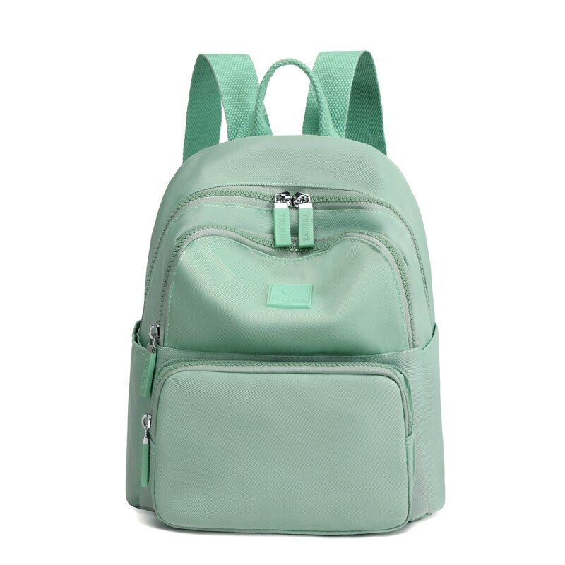 Waterproof Nylon Backpack Fashion Shopping Backpacks Small Shoulder Bags Zipper