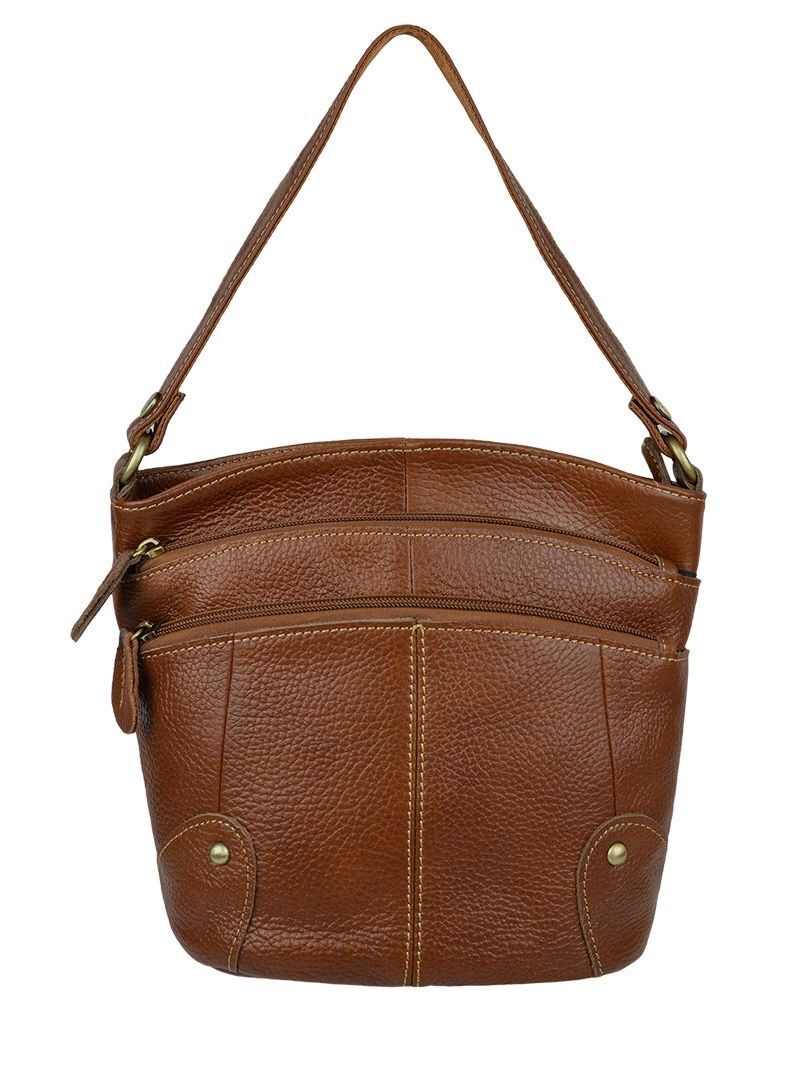 Cowhide Women Crossbody Bag Leather Small Messenger Bag Shoulder Polyester Pouch