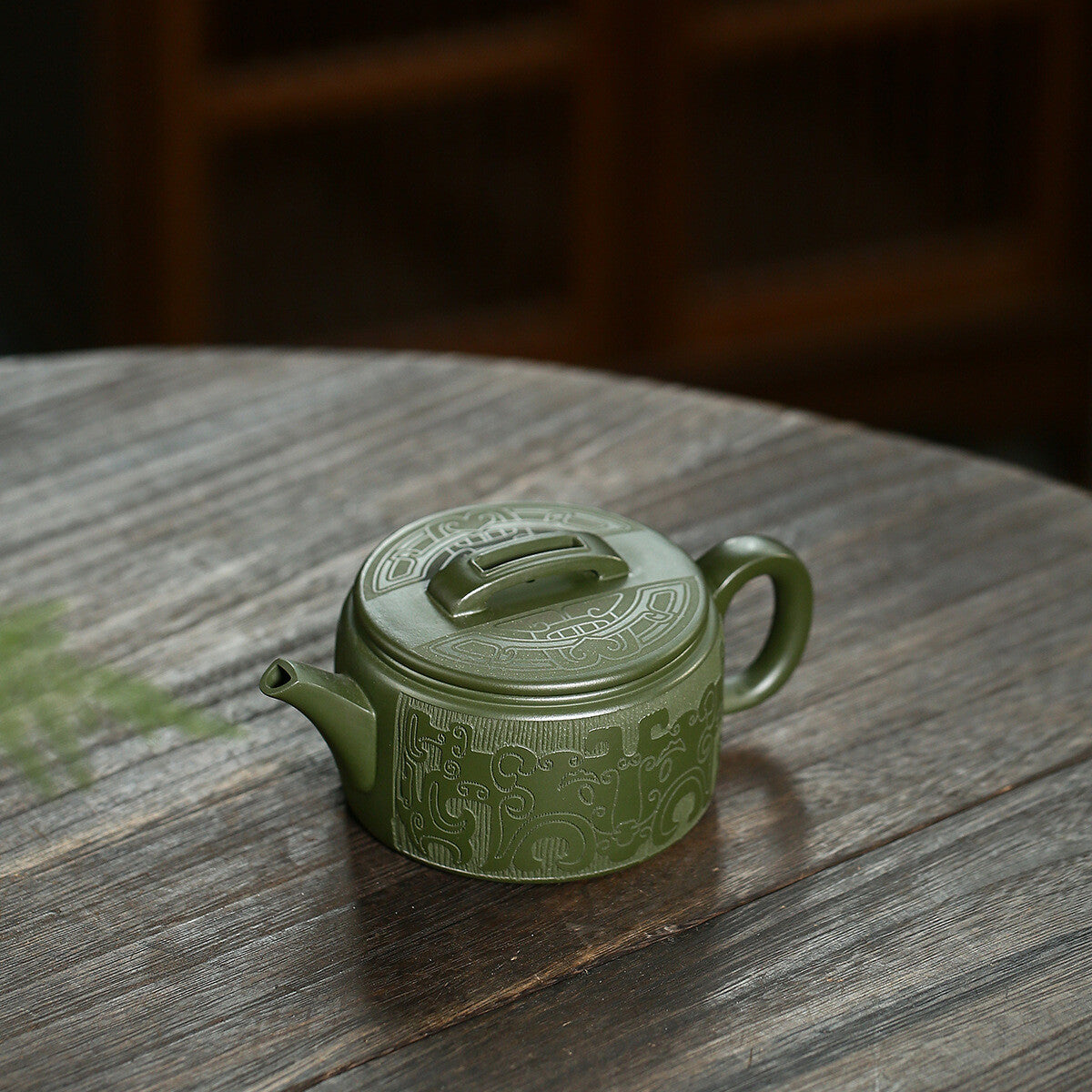 Tea Pot Handmade Carved Hanwa Pot Big Opening Mouth Marked Yixing Zisha Clay New
