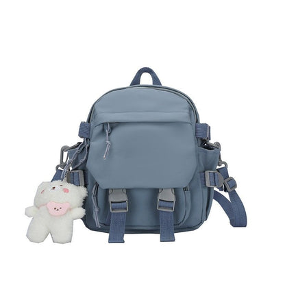 Mini Backpack Shoulder Bag Small Traveling School Bag 22*7*26CM Polyester Oxford