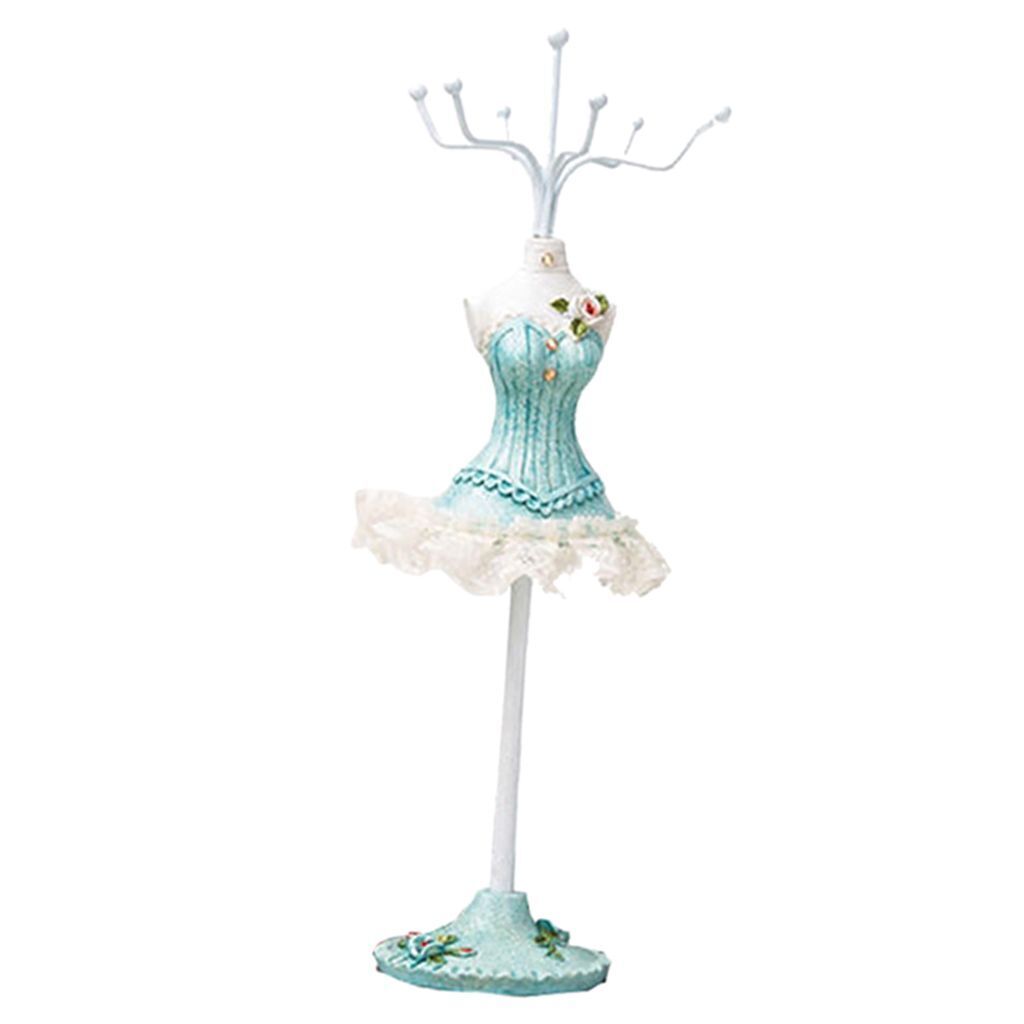 Jewelry Display Holder Resin Mannequin Dress Necklace Earring Bracelet Organizer