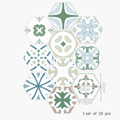 Floor Wall Stickers Tile Anti-Slip Self-Adhesive Waterproof Bathroom Kitchen PVC